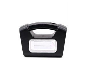 Kit lámpara de emergencia solar camping USB + 3 ampolletas, negro