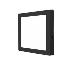 SOBREPUESTO LED CUADRADO DAUMER MARCO NEGRO 6W LUZ NEUTRA