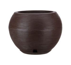 MACETERO FLORIDIS FLORENCIA CAFÉ 32CM CON PLATO