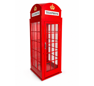 Figura Decorativa Cabina Telefonica D Londres Hierro Fundido