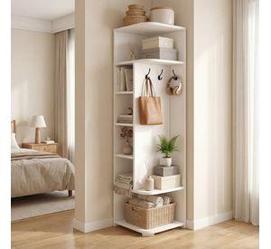 Organizador Esquinero Repisa Estante Para Living Dormitorio Blanco