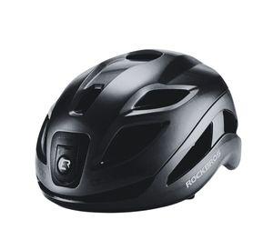 Casco de ciclismo con luces recargable Rockbros ZK-077 - negro