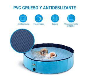 Piscina Plegable Para Mascotas Niños Pvc Resistente 120x30cm