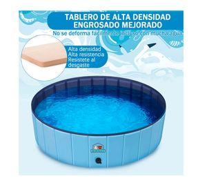 Piscina Plegable Para Mascotas Niños Pvc Resistente 120x30cm