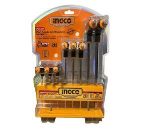 Set De 8 Llaves Allen Hexagonales Tipo T Industrial Ingco