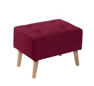 Pouf Niza Tela Velvet Burdeo