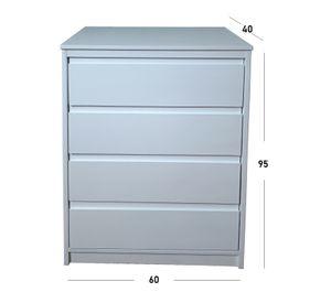 Cajonera 4 Cajones Blanca Premium