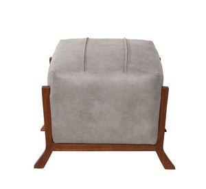 Pouf Marsella  Cuero Kentucky Gris