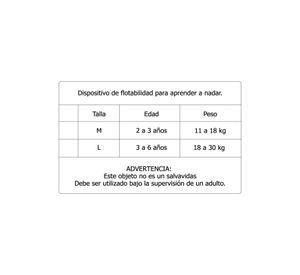 Chaqueta flotador azul niño