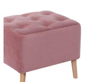 Pouf Lyon Tela Velvet Palo Rosa