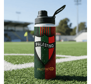 BOTELLA ESTAMPADA DE CD PALESTINO FUTBOL CHILE