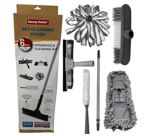 Kit de Limpieza 6 Piezas Cepillos de Microfibra Auto y Hogar – Interior y Exterior