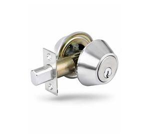 Cerradura Chapa Seguridad Cerrojo Simple Acero Inox 35-50mm