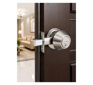 Cerradura Chapa Seguridad Cerrojo Simple Acero Inox 35-50mm