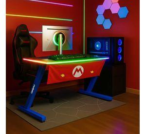 ESCRITORIO GAMER PANTHER SUPER MARIO LED