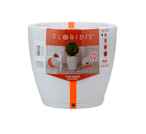 MACETERO FLORIDIS AMSTERDAM BLANCO 28CM DE ALTO