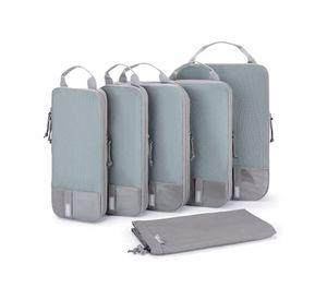 Bagsmart Organizadores de Equipaje con Compresión 6 pzs Gris