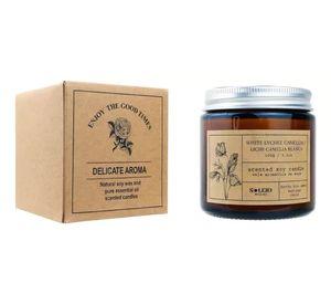 Vela Aromática Soya Lichi Camelia Blanca