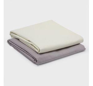 PACK 2 SABANAS ARTHOME BEIGE + GRIS KING