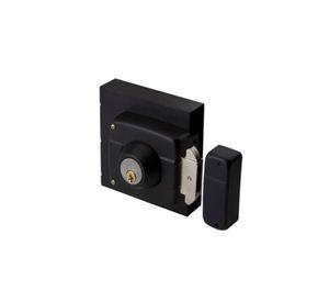 CERRADURA SOBREP ODIS 393 NEGRO C/CAJA METALICA