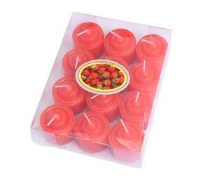 PACK 12 MINI VELAS ROMANTICAS ROJAS 3.5 CM