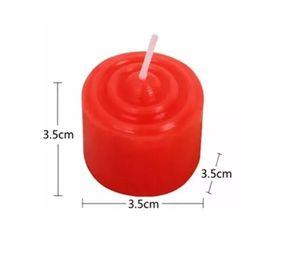 PACK 12 MINI VELAS ROMANTICAS ROJAS 3.5 CM