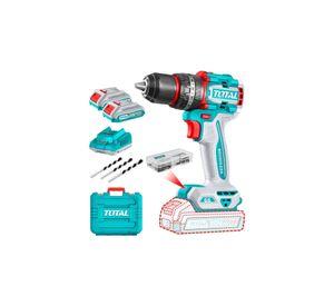 TALADRO PERCUTOR TOTAL 13MM 20V+2B 2A+C+MAL TIDLI20668-7