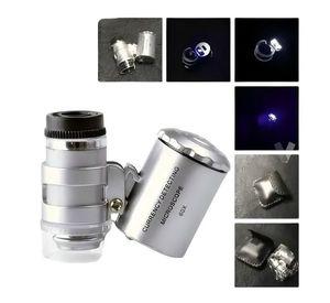Microscopio Lupa De Bolsillo Luz Led/uv 60x