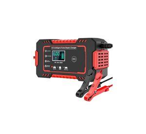 Cargador Batería Automóvil 6 AMP Monitor Carga Inteligente 12 V Rojo