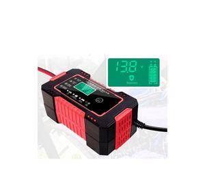 Cargador Batería Automóvil 6 AMP Monitor Carga Inteligente 12 V Rojo