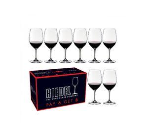 RIEDEL VINUM SET 8 COPAS CABERNET, LLEVE 8 PAGUE 6