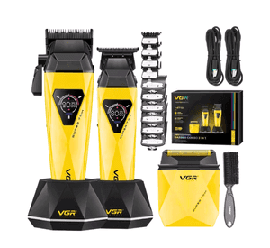 Barber Combo VGR Prof V877S3 Diamante 9000 RPM Dorado