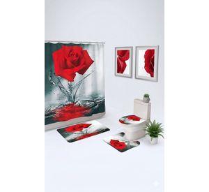 Cortinas de Banos Decorativa 4 pieza