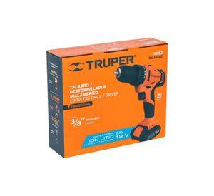 Taladro Atornillador Inalámbrico 3/8 12v + Bat + Car Truper