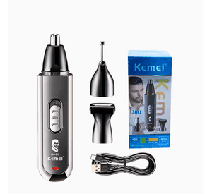 Recortadora Nasal Barba Cejas Y O do Recargable Kemei Km 313