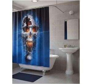 Cortina de Baño Tela Género + Forro Impermeable c30