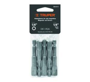 Juego De Adaptadores 1/4 Punta Magnetica 5 Piezas Truper
