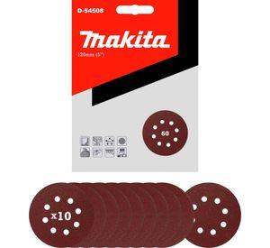 Discos Lija Velcro (10u) 125mm (5) Grano 60 MakitaD-54508