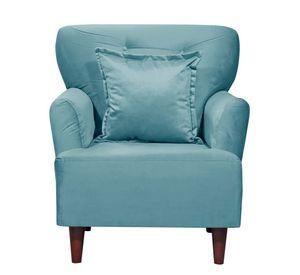 Poltrona 1c York  Felpa turquesa 75x55x92 cm