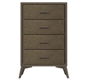 Cómoda Tapizada de 4 Cajones Liviana Madera MDF