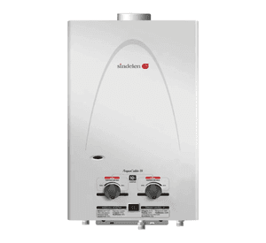 Calefont A Gas Licuado Sindelen 10 L Silver Digital Tiro Natural plateado