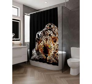 Cortina de Baño Tela Género + Forro Impermeable c13