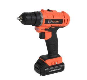Taladro Recargable 14V 10mm Litio + 2 Baterías + 1 Cargador Toyaki