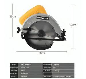 Sierra Circular Eléctrica Con Disco De 7 185mm 900w