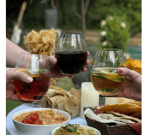 RIEDEL WINE FRIENDLY SET 4 COPAS SIN PIE