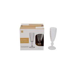 SET 6 COPAS VIDRIO TRANSPARENTE 160 ML