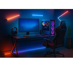 Escritorio Gamer Black Fx Para Pc Amplio Resistente Diseño Negro