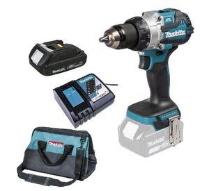Taladro Atornillado Percutor 13mm 110Nm + Bolso Makita DHP489 (15 Ah)