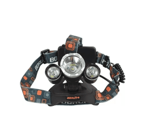 Linterna Led Minero Frontal 5000 Lumenes Bordó Negro