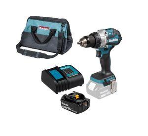 Taladro Atornillado Percutor 13mm 110Nm + Bolso Makita DHP489 (3 Ah)
